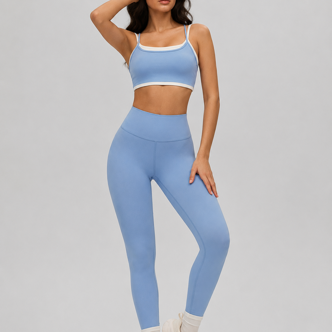Cloud Blue seamless sports set